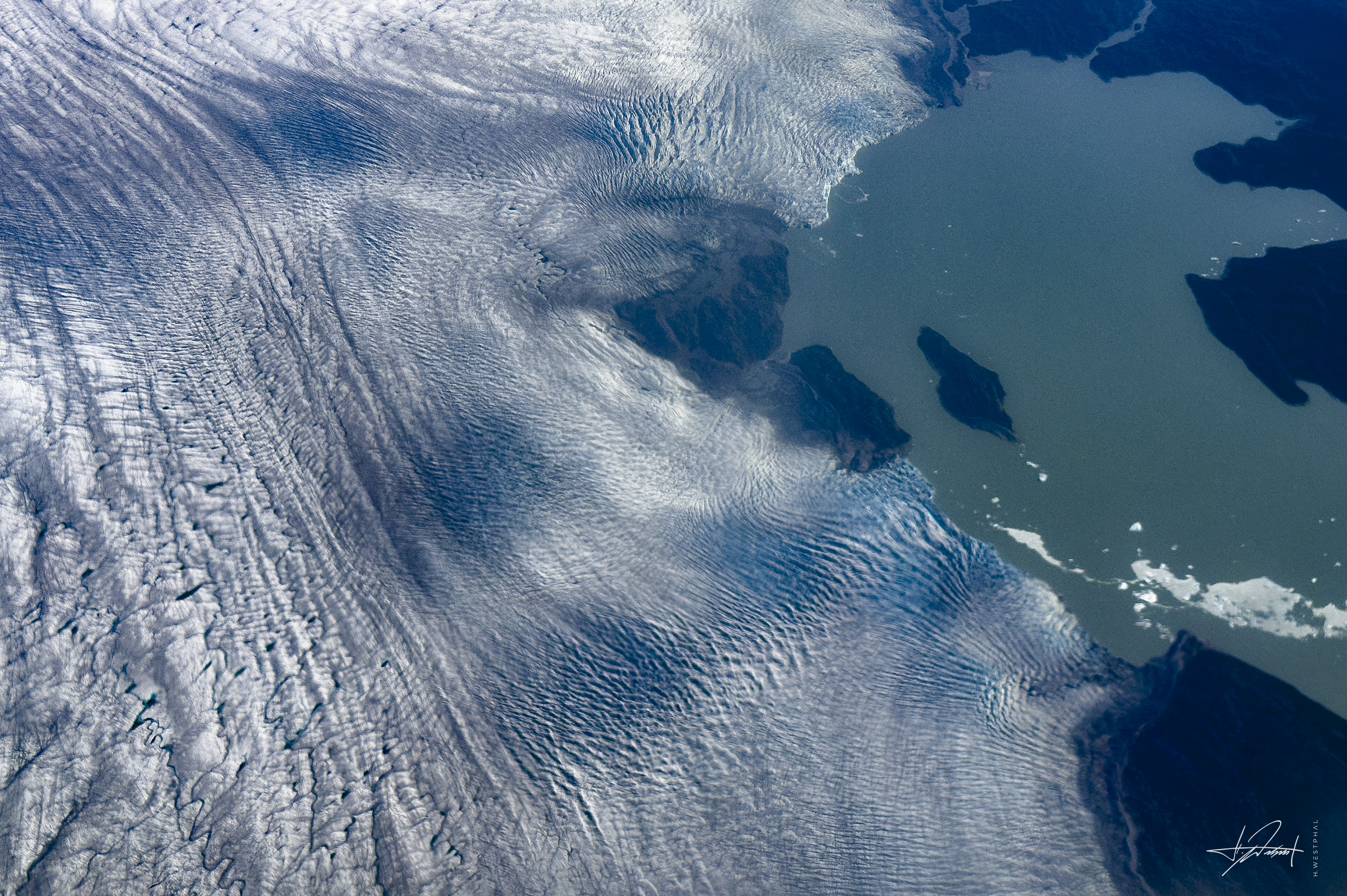 Inland glacier, Greenland