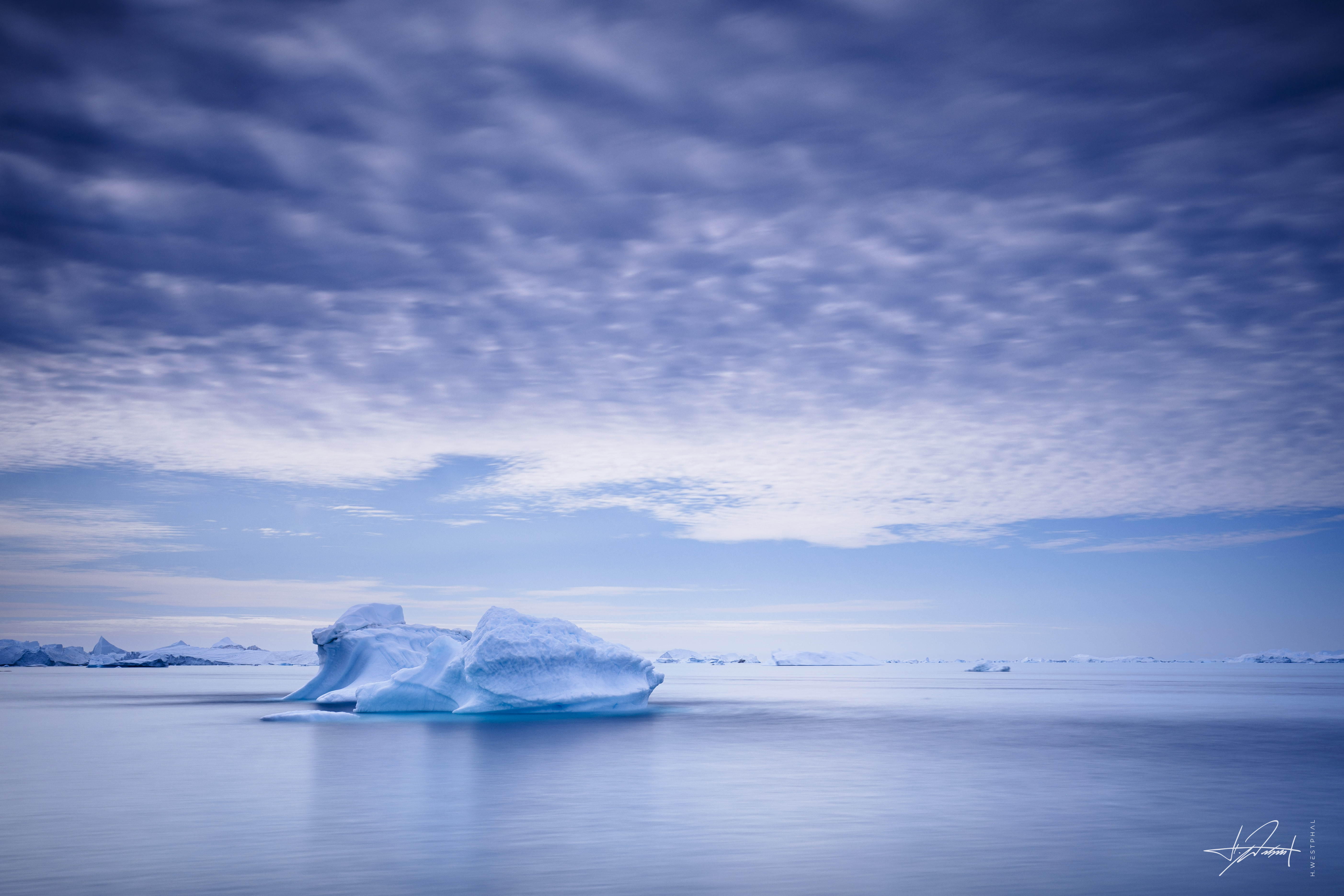 Iceberg, long exposure